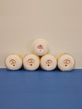 White Ancora Crochet Cotton Thread No. 12